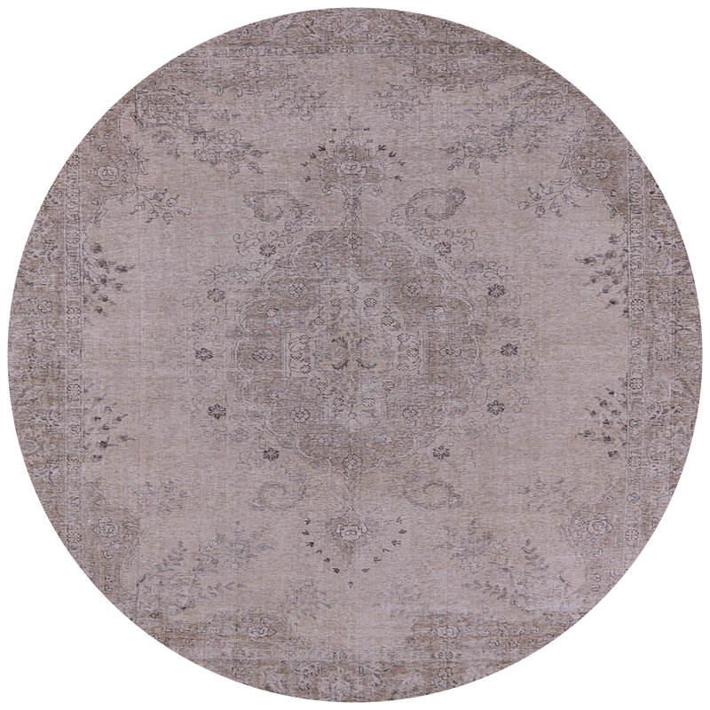 Tapis gris Rewind, Rond 5 pi