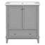 Meuble-lavabo multifonctionnel avec portes et tiroir 30 po-102493509