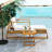 Acacia Wood Outdoor Lounge Set-2057971065