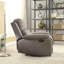 Fauteuil inclinable en microfibre polie-402967504