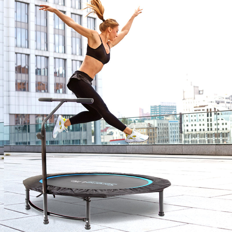 Trampoline portatif rond de 40 po avec guidon