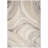 Abstract Machine Woven Area Rug in Cream/Grey-89957679