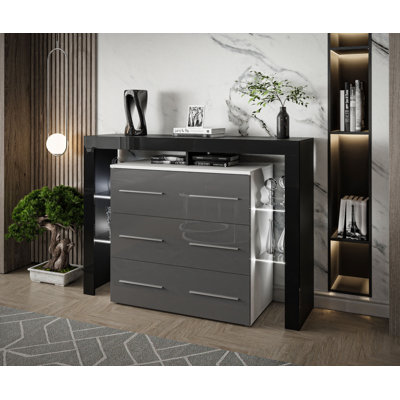 Ametra 140 cm W Chest of 6 Drawers