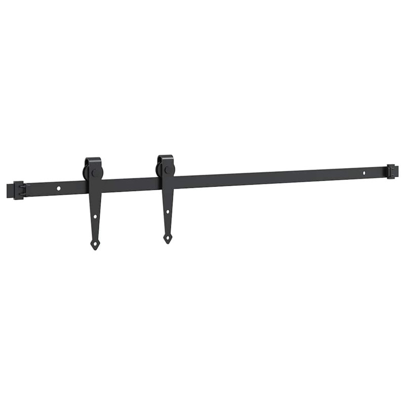Affie Sliding Barn Door Pull Plate, Black, 91cm