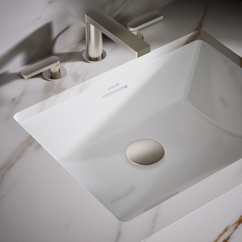 Brazn Rectangle Undermount Bathroom Sink