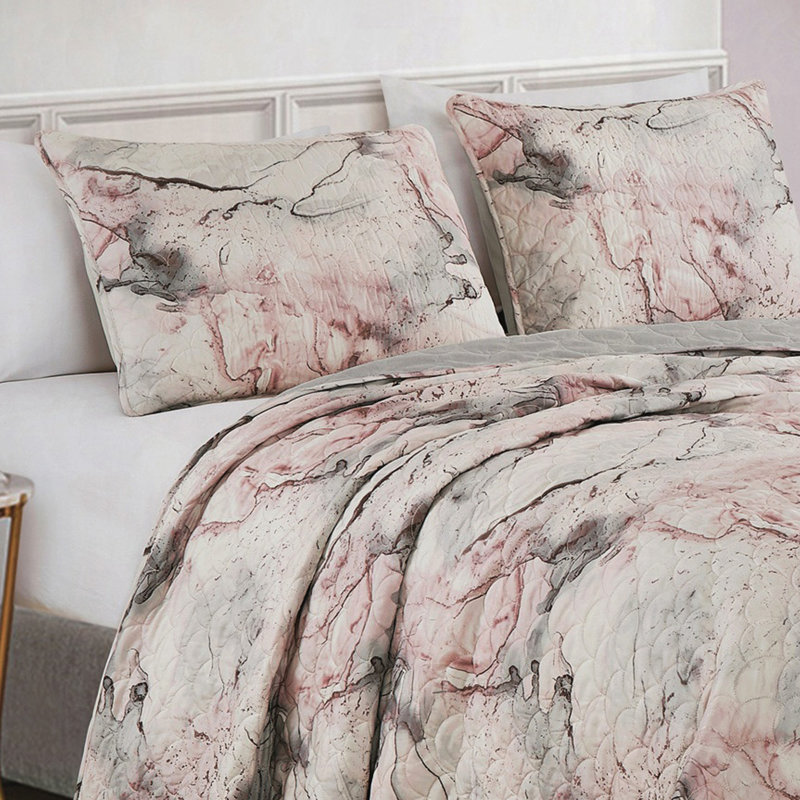 Ensemble d'édredon en microfibre imprimé 3 pièces - Ensemble de literie de luxe avec motif élégant