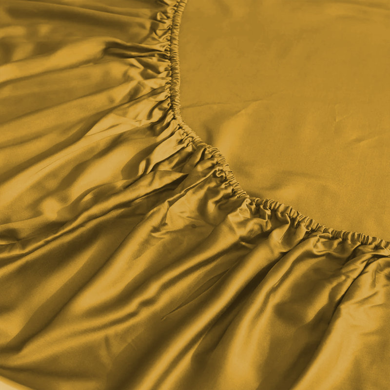 Lall Microfibre Brushed 25cm Deep Fitted Sheet, Single (3'), Yellow
