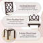 Chaise d'appoint à dossier complet Sosanna