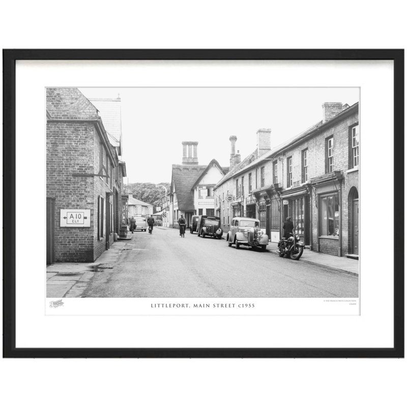 Littleport, Main Street C1955 by Francis Frith - Single Picture Frame Print, 28cm H x 36cm W x 2.3cm D