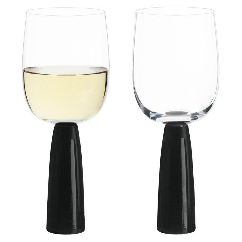 Oslo Wine Glasses, Black