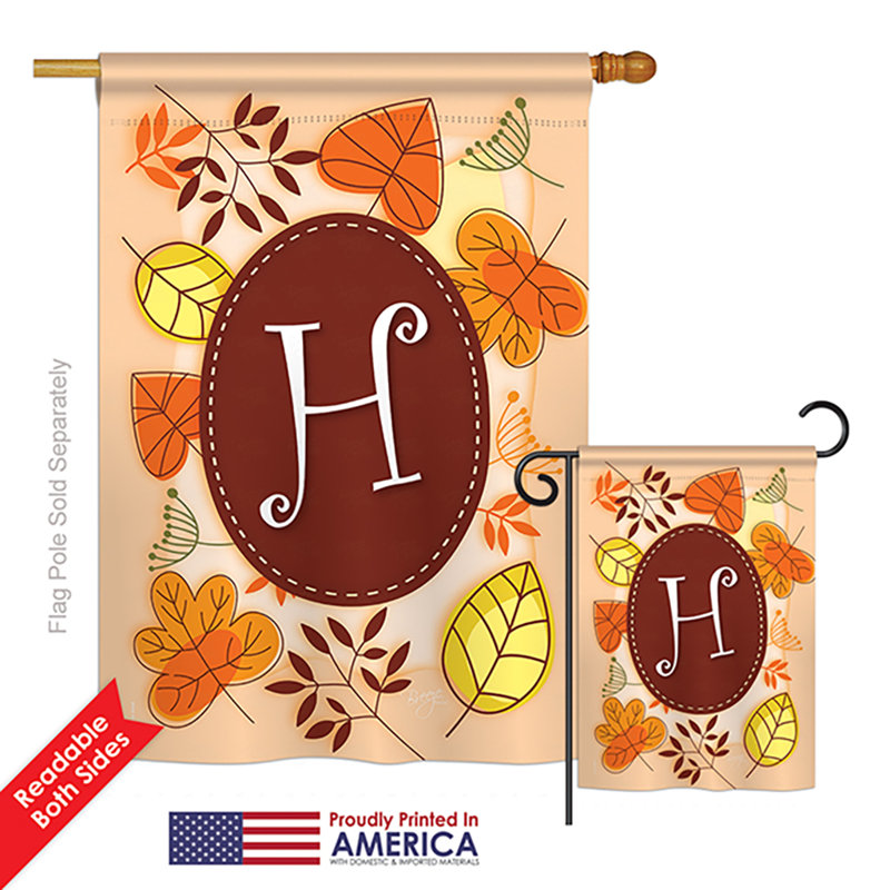 Double Sided Polyester Flag Set, H