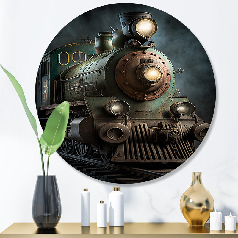 Jillann Rythme du train III, H 23 po x l 23 po x P 1 po