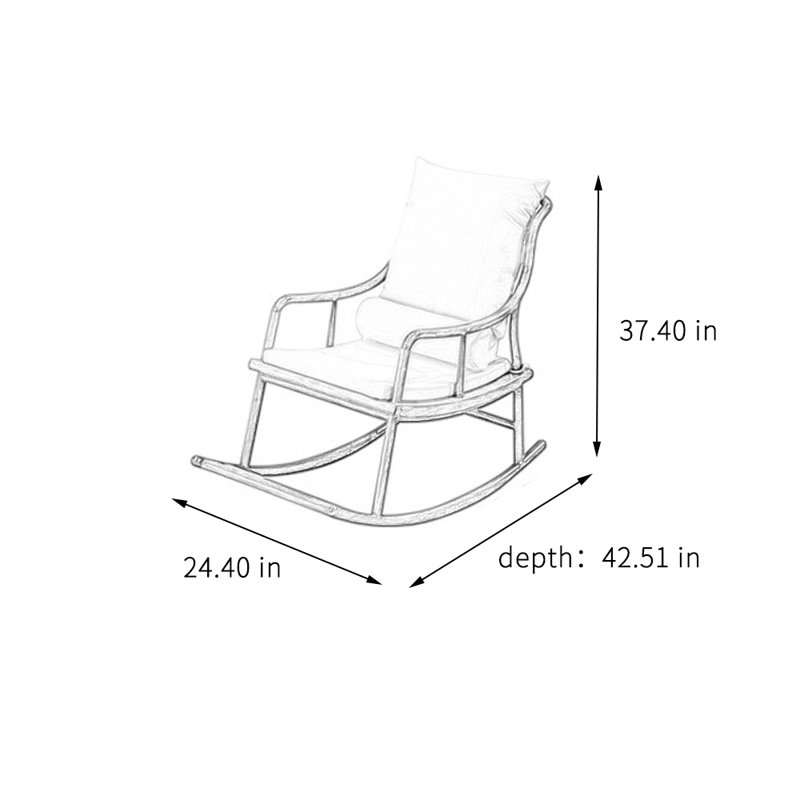 Chaise berçante Casual