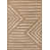 Fresno Brown Cream Modern Lines Area Rug