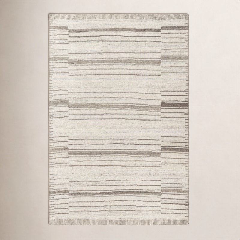 Demie Wool Striped Indoor Rug, Rectangle 2' x 3'