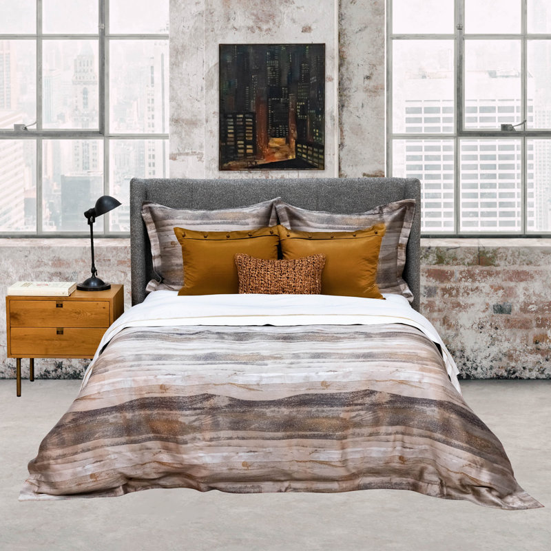Horizon Duvet Cover, King Duvet Cover, Smoke