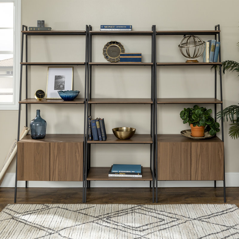 Little Italy Ladder Storage Bookcase, Mocha