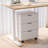 3-Drawer Vertical Filing Cabinet Rolling Wood Mobile File Cabinets Under Desk For Home Office With Casters (Non-Assembled)