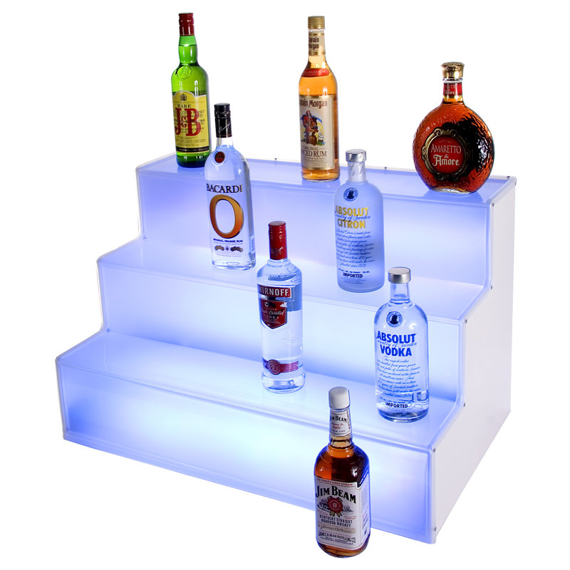 Frost Lit Step Bottle Display