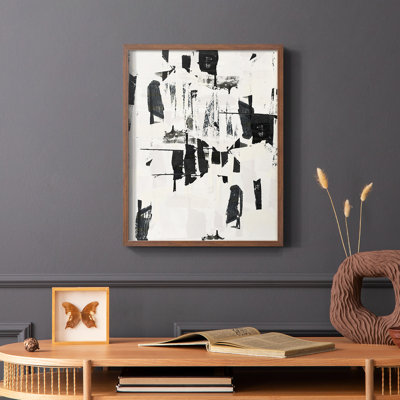 «Tiles & Texture Abstract Angles VI», reproduction encadrée - bois massif