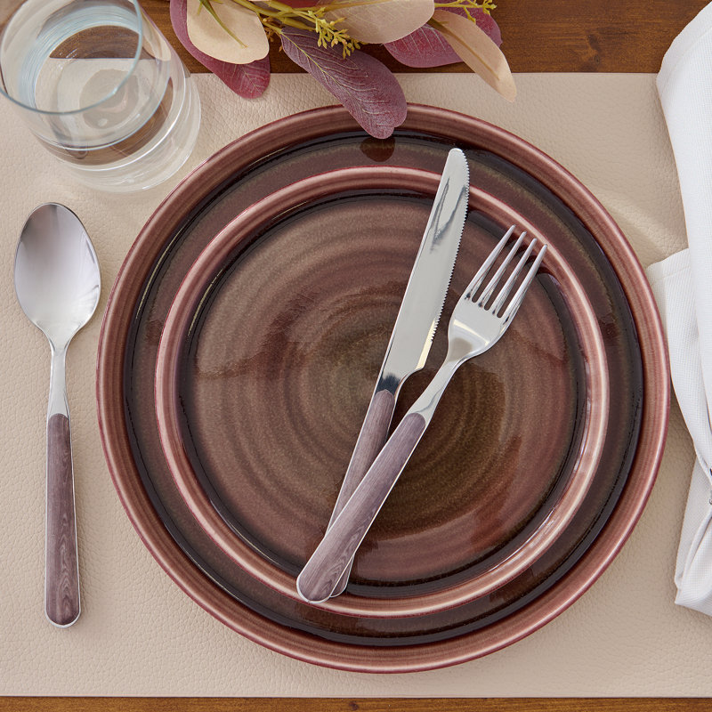 Lathe 6 Piece Desert Plate Set