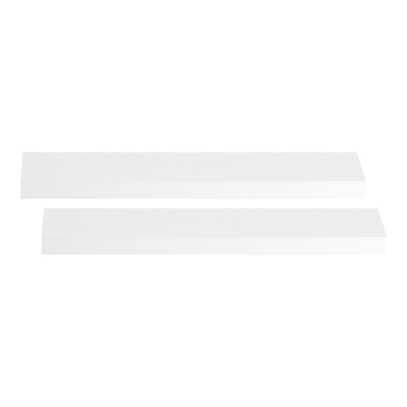 Floating Shelf, 4 cm H x 40 cm W x 20 cm D, White
