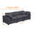 Upholstered Chenille Fabric Couch W/ 4 Pillows & Removable Cover-108943754-108943756-108943758