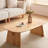 Burlywood Solid Wood Rectangular Coffee Table