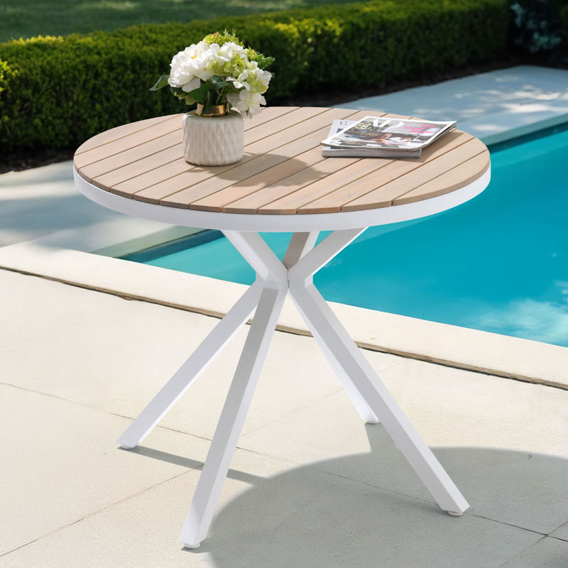 Table de patio d'extérieur en bois d'acacia