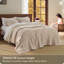 Couverture pour grand lit en mousseline de coton à 8 couches 100% coton respirant, beige ivoire uni, qui se ramollit après le lavage-127384981-127384979