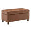 Banc de rangement en simili cuir Calletana