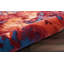 Tapis bleu / rouge touffeté à la main à motif abstrait Prismatic-29590052