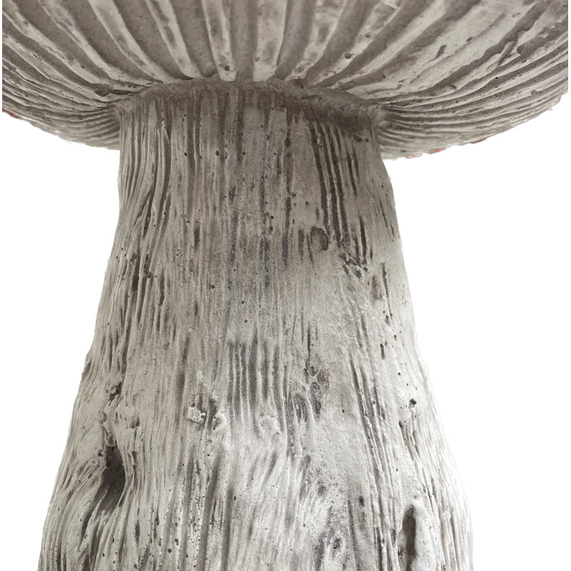 Statue champignon Areionna rouge