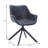 Matthew Upholstered Leather Dining Chair 360-Degree Swivel Armchair With Powder-Coated Iron Legs Dulaney Collection-1436379293