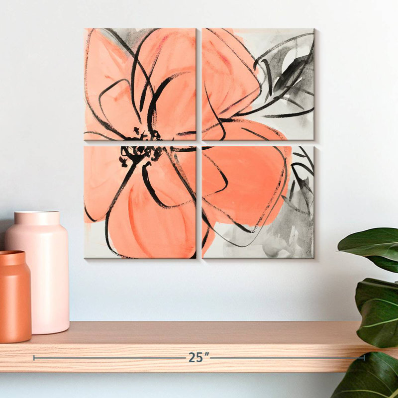 Avery Cafe Rose II, H 18 po x l 18 po