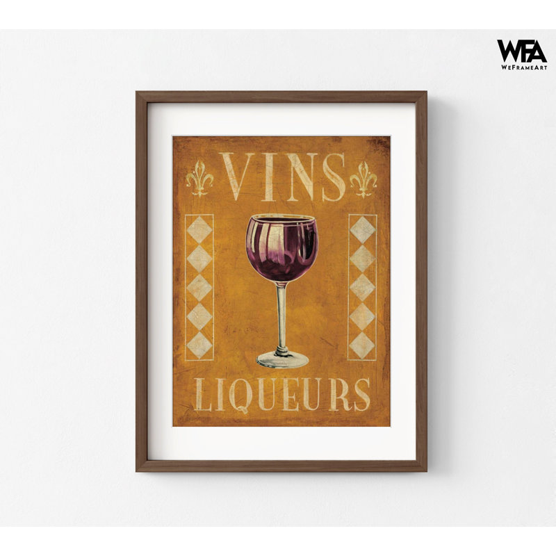 «Cocktail Hour II» par Catherine Jones, affiche de vin rouge, verre à vin rétro, décor de mini-bar, affiche de vin rouge rétro