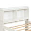 Élégant lit simple avec lit gigogne et bibliothèque en blanc - Compartiments de rangement attrayants pour chambre à coucher-1920027198-1920027168