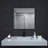 1.3" Thick Rectangle Metal Framed Bathroom Vanity Mirror, Decorative Mirror Wall Mirror with Tempered Glass-2079370089-2079370086