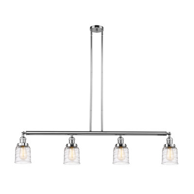 Luminaire suspendu linéaire à 4 lumières pour îlot de cuisine Hallmar