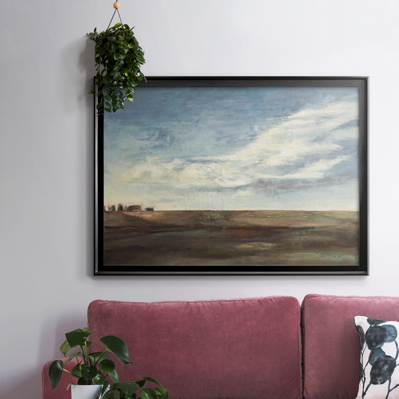 Toile tendue encadrée Coming Storm, Noir, H 26 po x l 38 po x P 1,5 po