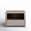 Table de chevet à tiroirs de couleur taupe Treble