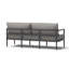 Canapé de patio Morelia - gris anthracite oléfine-123303444