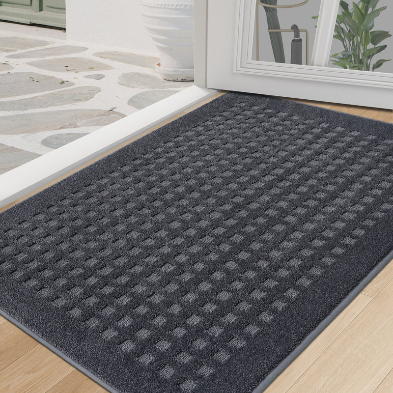 Paillasson Waffle, L 32 po x L 48 po, Gris foncé