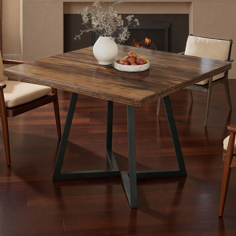 Vintage Square Dining Table,Wood Kitchen Table,Classic Design Dining Table