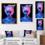 Catgirl In Neon, reproduction d'art sur toile-1029735817-820745922