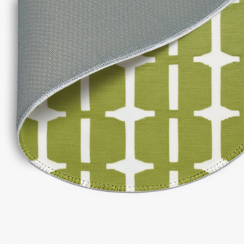 Tapis brun intérieur et extérieur Trellis, Rond 5 pi