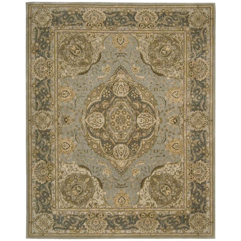  Graziana 2000 Slate Oriental Rug, 6' Round
