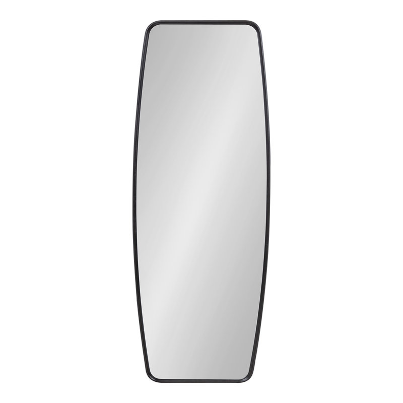 Creason Wood Rectangle Mirror, 18" x 48", Black