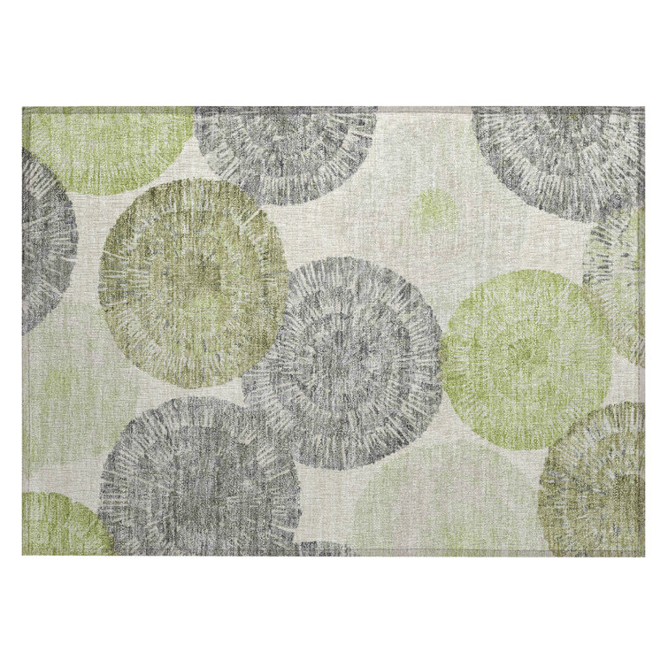 Machine Washable Indoor/Outdoor Adalaide ACN2351 Abstract Rug