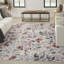 Tapis ivoire / rose en coton lavable à la machine Abigayle-281420358
